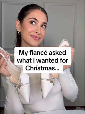 When he asks what I want for Christmas, but I need him to do the math 💅 #bellabelleshoes #weddingshoes #holidayfashion #moneytalks #holidaywishlist #christmaslist #fiance #engaged