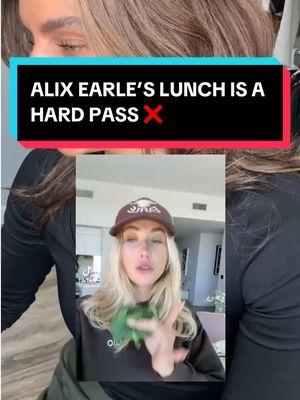 Alix Earle’s lunch is a HARD PASS from me ❌ #alixearle #healthyfood #lunchideas #personaltrainer  