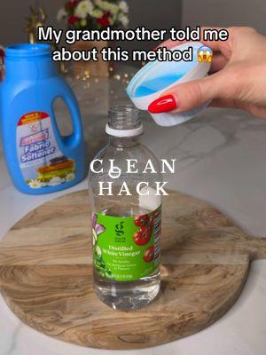 Just add fabric softener to vinegar, and you'll be surprised by the result! #LifeHacks #ViralVideo #HouseholdHacks #cleaninghacks #savemoney #homehack #hacks #clean  #LifeHack #cleaning #momlife #homecleaning #homemade #grandma #life  