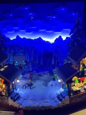 The North Pole built by BrickBuiltJosh, on display in Portland at Bricks Cascade in March 2024. This was during the lights out session of Bricks Cascade. Beautifully lit build. #NeedMoBricks #LEGO #NorthPole #BricksCascade2024 #BricksCascade #Elves #Christmas #AFOLCommunity #AFOL