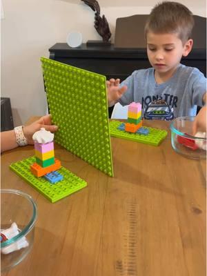 Lego Memory 🧠 Building a model from memory is quite the challenge, but has amazing benefits! It can enhance a child's creativity, problem-solving skills, spatial awareness, and memory retention. Foster confidence and resilience with this fun game! #sprinkleinlearning #lego #legos #legoactivity #duplo #preschoolgame #preschoolactivities #preschooler #prekgame #prekactivities #kindergarten #kidsactivities #kidsactivity #kidactivities #kidactivity #indoorplay #playideas #simpleactivities #braingame #memory #memorygames #problemsolving #spatialawareness #activitiesforkids #activities #activityideas #learningthroughplay #learnthroughplay #timetoplay 