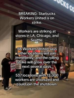 @SBWorkersUnited ‼️‼️ #labormovement #workersrights #corporategreed #starbucks 