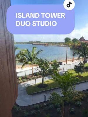 Here’s the Duo Studio at Disney World’s 🚨🏝️NEW Island Tower!🏝️🚨 Smaller price point but still an incredible view! 🌊⛵️🌺 #disneyhotels #disneyparks #disneytiktok #waltdisneyworld #wdw #magickingdom #disneyupdates 