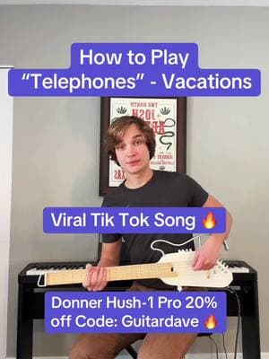 How to Play “Telephones” - Vacations 🎸 #donnermusic #donnerhush #hushIpro #donnerartist