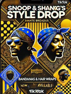 @Snoop Dogg  Y’all, Snoop Dogg and his wife, Shante, just dropped a fire line of bandanas and hair wraps! 🔥 From bold patterns to premium vibes, they’re bringing that West Coast drip to the shelves. Perfect for leveling up your style or keeping it cozy at home. Don’t sleep on this one – grab yours now and stay fresh! 💯 #SnoopDogg #ShanteBroadus #WestCoastStyle #Bandanas #HairWraps #HipHopFashion #StyleDrip #StayFresh #IconicVibes #StreetwearEssentials #FashionGoals