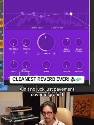 Is this the cleanest reverb ever designed? Everything I feed this, from vocals to guitars, comes back so clean and detailed.  🔊 🧼  #audioengineer #mixingengineer #mixingandmastering #musicproducer #reverb 