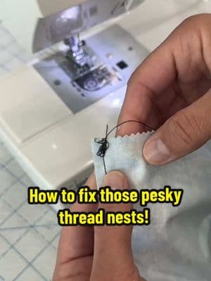 🙅🏽‍♀️No one likes a thread nest at the beginning of a seam! 😤 Here’s one easy way to stop them for good!🧵 Save this tip or share it with a friend! Be sure to try it on your next project.  If you’re an experienced sewist/quilter let us know what your favorite way to avoid this type of thread nest is below! ⬇️  ❤️ Follow me for more sewing tips & tutorials.  #craftygemini #sewingtips #nomorethreadnests #beginnersewing #beginnersewingtips #leadersandenders #learntosew 