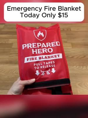 Emergency Fire Blanket #PreparedHero #SafetyFirst #firesafety #firesafetytips #fire #TikTokShop 