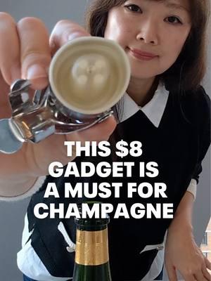 When it comes to #Champagne, forget the spoon trick—it’s a bust! But this $8 Champagne stopper is a game-changer when it comes to keeping your bubbly fresh and fizzy. Shop our Test Kitchen editors’ favorite one at the link in our bio, and say goodbye to flat drinks forever. #LifeHack #LifeSkills #LearnOnTikTok #ChampagneLovers #PartyTips