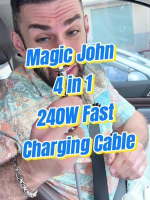 “4-in-1 Power Cable: The Only Charger You’ll Ever Need!”#MAGICJOHN #MAGICJOHNofficial #tiktokmademebuyit #fastcable #4in1cable 