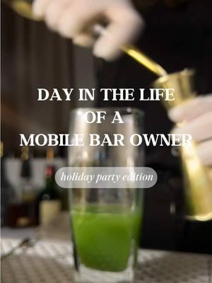 Come with us on another day in the life of a mobile bar owner: holiday party edition ✨ #mobilebar #mobilebartending #mobilebartenderservice #mobilebartender #setupwithme #dayinthelife 