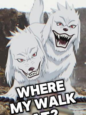 Akamaru wants his walk #akamaru #naruto