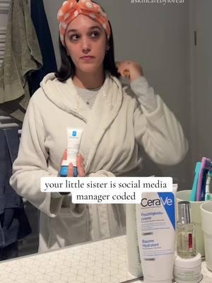 she's the best... i trained her so well 😅  #loreal #byloreal #skincarevideo #skincarewithme #skinexfoliation #porelessskin #cerave #vichy #kiehls #larocheposay