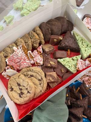 Replying to @bunnililmo OUR ANNUAL CHRISTMAS DESSERT BOXES 🍪🍫🥨🍭🎄🎅🏼 #baking #dessert #dessertbox #christmasbaking #Recipe #cook #momanddaughter #MomsofTikTok 