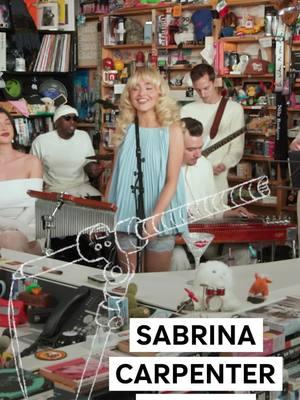 short n' sweet meets tiny desk 💋 out now on @npr #sabrinacarpenter #tinydesk #teamsabrina  