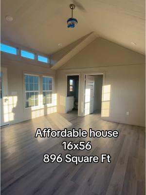 Charming 2 bedroom 2 bath  home with stunning marble countertops ready for you to move in! #saddlebrookelife #tinyhouse #dreamhome #farmhouse #TinyHome #affordablehousing #modern 