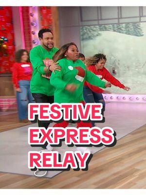 All aboard the Festive Express! Watch the Sherri fam take on a group of besties in this viral holiday challenge! #sherrishepherd #sherrishowtv  #relayrace #games #viralvideos @@sherrieshepherd @JawnMurray 