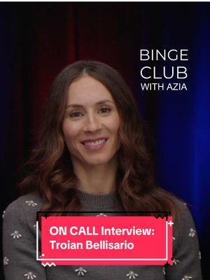 #TroianBellisario on prepping to play a seasoned police officer in two weeks for her new series, #OnCall #BingeClub #BingeClubwithAzia @Prime Video @Wolf Entertainment #pll 