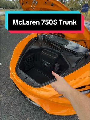 The #mclaren #750s Spider is more practical than you might think #trunk #supercar #cars #carbuzz #carsoftiktok #fyp #foryou #foryourpage 