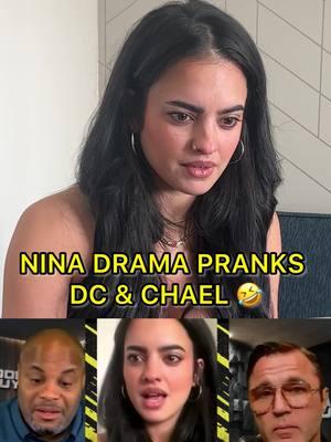 Nina Drama pranks UFC legends Daniel Cormier and Chael Sonnen LOL #UFC #mma #danielcormier #chaelsonnen #ninadrama #kickboxing #boxing #muaythai #muaythaifighter #muaythaifighter #taekwondo #jiujitsu #brazilianjiujitsu #jiujitsugrappling #jiujitsulifestyle #wrestling #wrestlingtiktok #wrestlingtok #fit #fitness #grappling #karate #espn #espnmma 