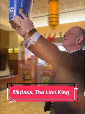 Mufasa 🦁 King of Lions  Greg 🍿 King of Popcorn #Mufasa: The Lion King is now playing in theatres! #thelionking #newmovie #disney #waltdisney #gregmarcus #movietheater 