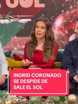 ¡Este día @Ingrid Coronado se despide de #SaleElSol para apoyar a sus hijos en el deporte! 🙌🏻💃🏻❤️☀️  ¡Muchas gracias por todo querida #Ingrid! 📺