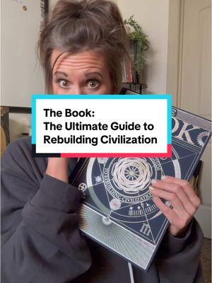 💫THE BOOK: The Ultimate Guide to Rebuilding a Civilization GUYS! This book is seriously THE COOLEST!!  Thank you so much @Hungry Minds ! I love it!  If you love and enjoy this stuff as much as I do then I have a coupon code for you!!!  magicalbooknook10 (10% off) 😍 . . . #thebook #hungrymindsbooks #howtorebuildcivilization #giftTheBook #theultimategift #bookworm #BookTok  #coolbooks #bookishfeature #amreading