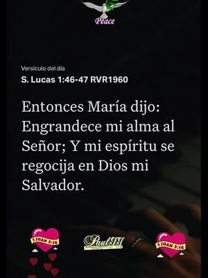 S.Lucas 1:46-47 RVR1960 #versiculodeldia #labibliaapp #jesus #amor #fe #juan316 #fuegodelespiritusanto #pauljjmusic🙏🏻📖🙌🏻👍💡 