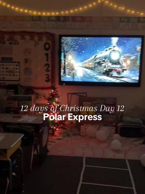 POLAR EXPRESS 🤭✨🚂 #polarexpressday #teacher #teacherlife #teachertok #firstgrade #fyp #christmas #classroomfun #students #12daysofchristmas 