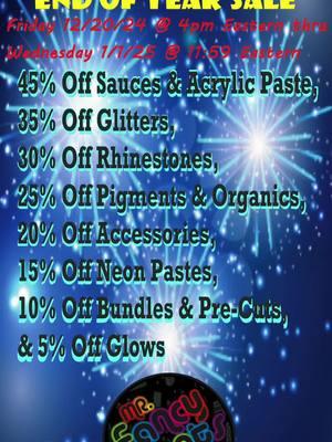 END OF YEAR SALE  starts  today #Glitter #artistsoftiktok #sparkle #chameleon #pigments #glow #blackfriday 