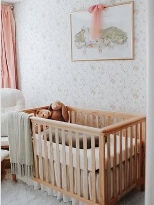 I don’t think I could be more in love with baby girls nursery🎀 The vision changed several times but @Rocky Mountain Decals brought the entire room together with the Delilah Blossom Peel and Stick Wallpaper. If you’re ever contemplating wallpaper, this is your sign! #rockymountaindecals  . . . #nurserydecor #nurseryinspo #peelandstickwallpaper #girlsroom #girlsroominspo #26weeks #26weekspregnant #relatablemom #mommemes #sahm #honestmom 