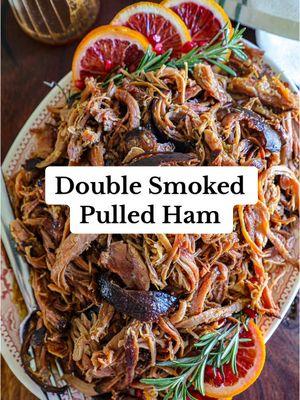 There's no ham like a double smoked pulled ham by @Lauren Nagel. Quote us on it. #OklahomaJoes #OKJ #RealSmokeFlavor #SmokedHam #HolidayHam #BBQ