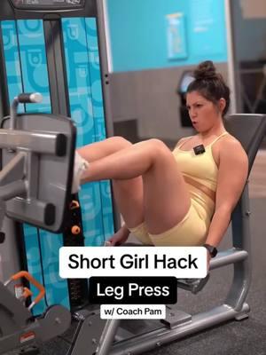 Part 159 | Short Girl Hack - Leg Press w/ Coach Pam #shortgirlhack #shortgirlgymhack #shortgirl #shortgirlproblems #gymtips #gymtipsforwomen #legday