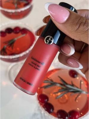 holiday party ready with @Armani beauty luminous silk cheek tint ❤️🎄@sephora #luminoussilk #armanibeauties #armanibeautypartner