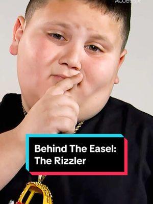 Not to be dramatic, but #TheRizzler is our one true and only muse 😌 Watch the full #holiday episode of #BehindTheEasel on our YouTube channel now. @ItzTheRizzler 