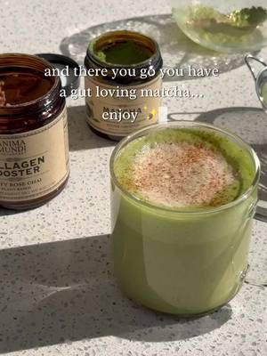 Make a dirty rose chai matcha with our founder, Adriana 🌹 Made with our Collagen Booster powder 💓 We love drinking this in the mornings for extra boosting benefits: 🌟 anti-inflammatory and antioxidant properties 🌟 collagen protecting 🌟 healthy digestion 🌟 promoting hair growth, color, & thickness  🌟 encourages cellular health Let us know your favorite morning drink 🌙 #animamundiherbals #matcha #matchalatte #matchalover #morningdrink #herbal #herballife #herbs #collagendrink #collagen 