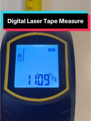 When you dont need your friends help cause you have a laser tape measure 🙌 #tapemeasure #lasertapemeasure #digitaltapemeasure #homeimprovement #homegoods #construction #onsale #endofyearsale 