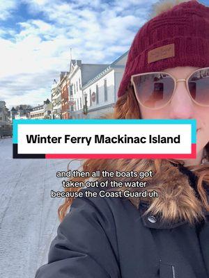 This was my first ride wirh Arnold Transit abd first winter boat of the season. #mackinacisland #yearround #resident #islandlife 