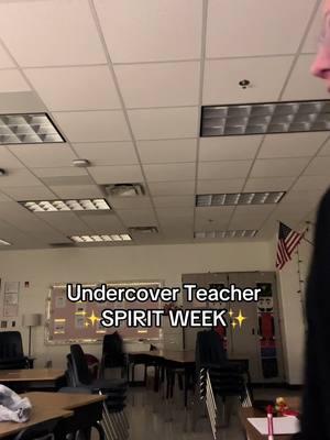 The kids may have caught on pretty quickly, but it was still fun! #middleschool #middleschoolteacher #teacher #teachertok #theglamteacher #undercoverspiritweek 