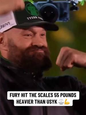 Tyson Fury didn’t take off any clothes and weighed in at 281 pounds 😲 #UsykFury2  (via TNT Sports) #boxing #boxingtok #boxingfans #usyk #tysonfury 