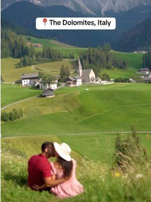 This is one of the most magical places on Earth ✨🏔️ where is the most magical place youve been? #travelcouple #dolomitesitaly #italytravel #dolomites #magicaldestinations 