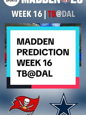The Cowboys UPSET the Buccaneers on SNF in Week 16 in Madden 25!  #dallascowboys #cowboys #cowboysnation #wedemboyz #americasteam #nfl #fyp #foryou #howboutthemcowboys #gocowboys #tampabaybuccaneers #buccaneersnation #wearethekrewe #buccaneersfootball #buccaneers #madden25 #tbvsdal #snf #madden #cooperrush 