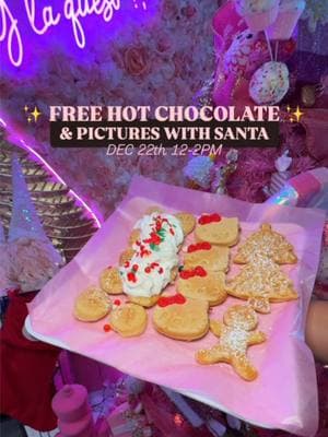 @Gee’s mini pancakes ✨☕🎄 Giveaway only on IG 📍10745 North Fwy, Houston, TX 77037 Houston! This Sunday you don’t want to miss out on FREE hot chocolate and pictures with Santa at Gees Mini Pancakes! 📸✨ 🎄🎅  This spot went viral for their super cute Hello Kitty pancakes and now they’re introducing an amazing holiday menu to keep you warm and cozy all season long! 🌟 Try their new seasonal drinks like chapurrado, Abuelita, s'mores, and mazapan latte—plus their famous rich hot chocolate and more!  Osea, este es el lugar más asterik para cumplir todos tus antojos. 🧁🍫 Come for the delicious drinks, stay for the festive vibes, and don’t forget to enter the giveaway! See you there! ✨ #GeesMiniPancakes #FreeHotChocolate #PicturesWithSanta #HolidayVibes #SeasonalDrinks #Chapurrado #AbuelitaLatte #MazapanLatte #HelloKittyPancakes #HoustonEats #Giveaway #ChristmasInHouston #CozySeason #houstonfoodies