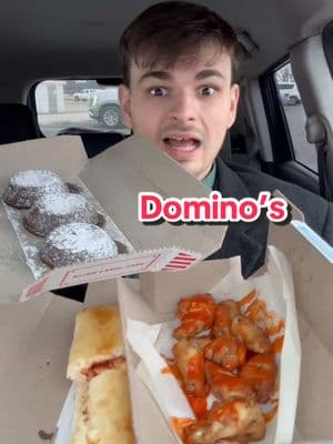 Things I Never Tried At @Domino’s #foodreview #eating #mukbang #viral #fyp #tastetest #wings #dominospizza 