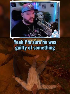 He's probably guilty of SOMETHING #crream #kingdomcomedeliverance #twitch #gaming #guard #blooper #funny 