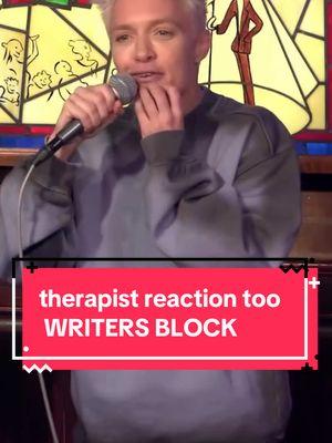 therapist reaction to comedy writers block #Standup #Laugh #Comedian #Therapy #MentalHealth 