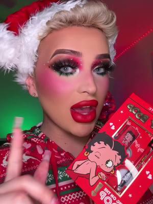 this betty boop x glamlite lip kit is the perfect red lip combo ❤️😍 #viral #fyp #bettyboop #explore #makeup #glamlite 