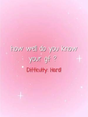 how well do you know your girlfriend? 😊💕#howwelldoyouknowyourpartner #bfgfquiz #gfquiz #girlfriendquiz 