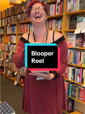 It’s been a while since we’ve posted a blooper reel (we’re starting to become pros 😉) Enjoy these silly slip ups! #BookTok #indiebookstore #booksellersoftiktok #fyp #bookrecommendations #bloopers 