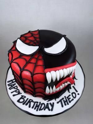 My baker did an amazing job on this cake a few years ago, and it tasted so good! @Cake maker Phoenix  #FYP #Baker #SpiderMan #Venom #SpiderManCake #Marvel #CakeIdeas ##Birthday#p#phoenix